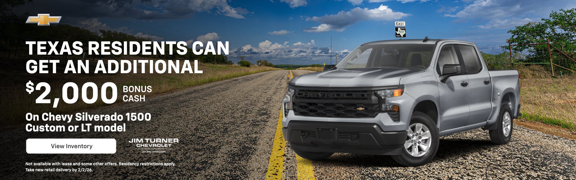 Texas Residents can get an additional $2,000 BONUS CASH